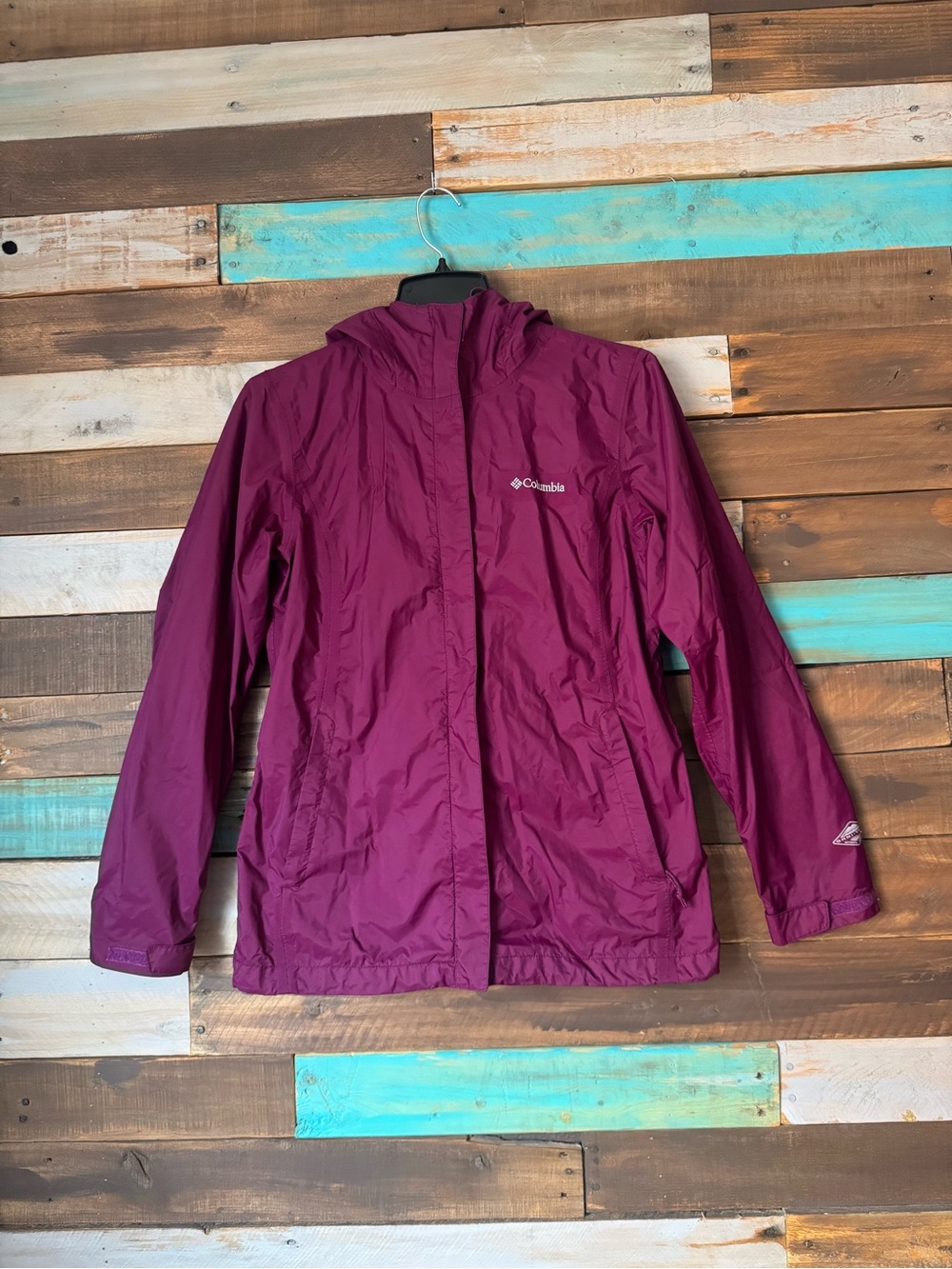 Columbia Arcadia II Waterproof Rain Jacket Purple | Size S